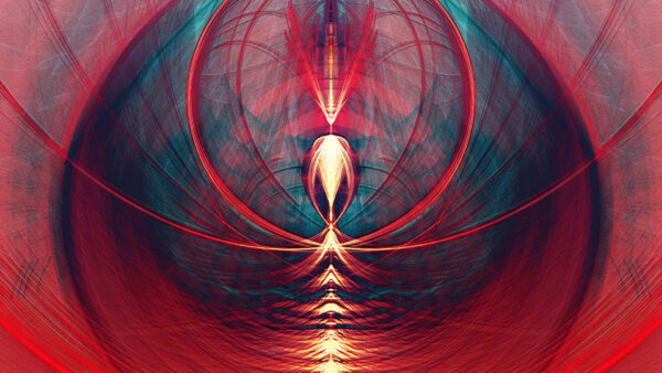 Wallpaper Rays, Abstraction, Red, Lines, Abstract, Glow