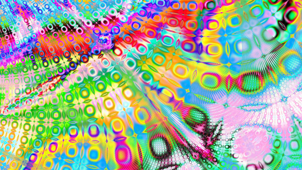 Wallpaper Colorful, Shapes, Abstract, Glare, Abstraction