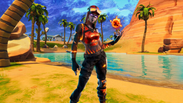 Wallpaper Fortnite, Blaze