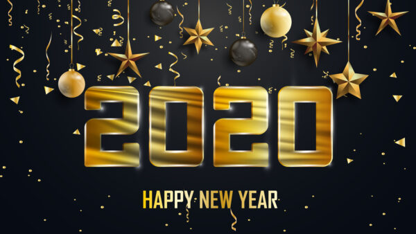 Wallpaper 2020, Happy, Year, New