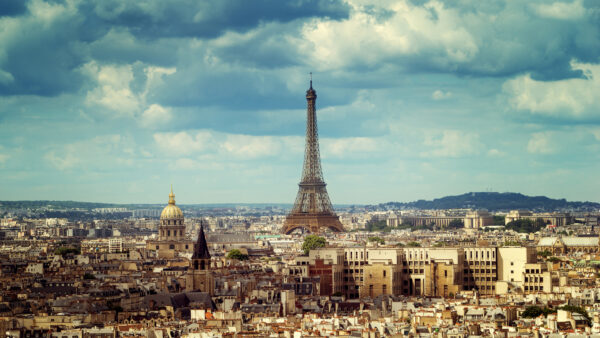 Wallpaper Tower, Background, Clouds, Desktop, Travel, Paris, Eiffel, With, Mobile
