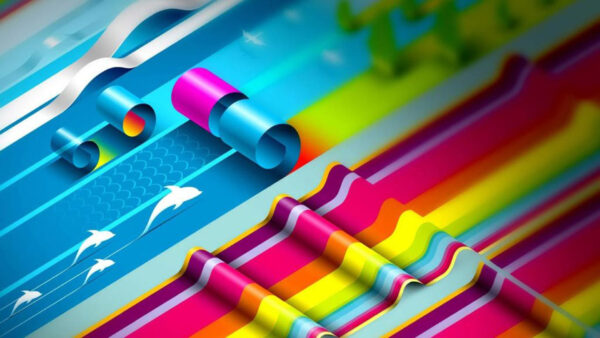 Wallpaper Creative, Graphic, Art, Design, Multicolored, Paper