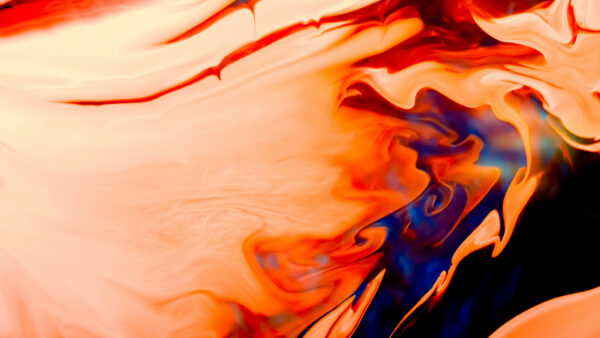 Wallpaper Mobile, Paint, Orange, Distortion, Desktop, Light, Red, Liquid, Blue, Abstract