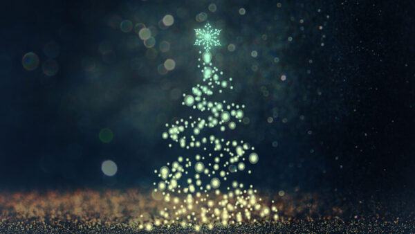 Wallpaper Snowflake, Desktop, Christmas, Bokeh, Lights, Background