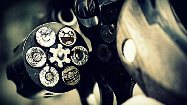 Wallpaper Bullets, Desktop, With, Badass, Pistol