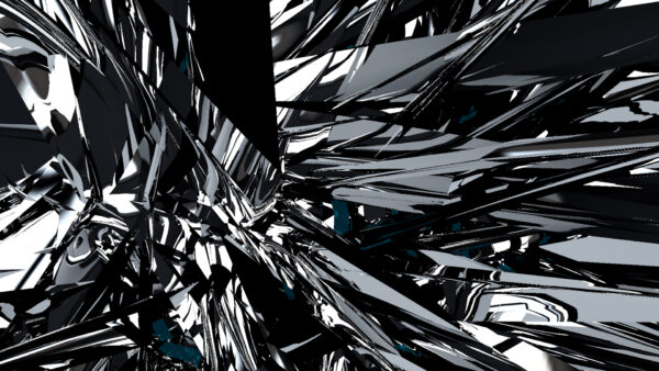 Wallpaper CGI, Shapes, Black, Abstract, Art, Digital
