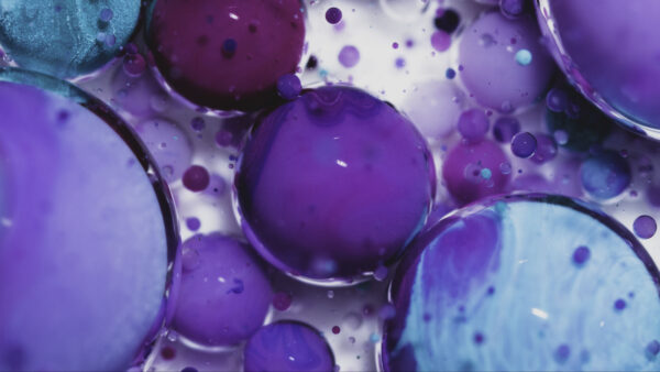 Wallpaper Liquid, Balls, Abstract, Abstraction, Purple