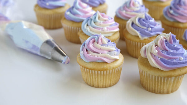 Wallpaper Colorful, Creamy, Food, Cupcakes