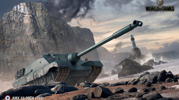 Wallpaper World, Desktop, Games, Tanks, AMX, Foch, 155