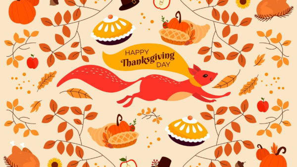 Wallpaper Day, Cakes, Happy, Pumpkins, Leaves, Thanksgiving, Autumn