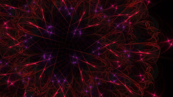 Wallpaper Abstract, Mobile, Desktop, Red, Purple, Lines, Abstraction, Dots, Glow