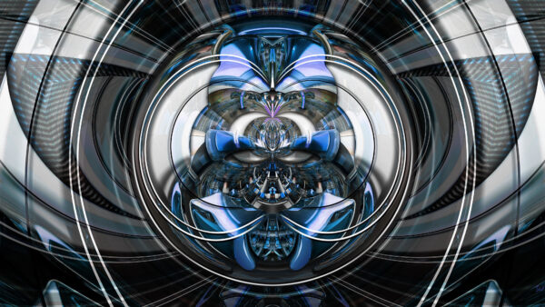 Wallpaper Black, Lines, Abstract, Blue, White, Shapes, Art, Abstraction, Mobile, Desktop