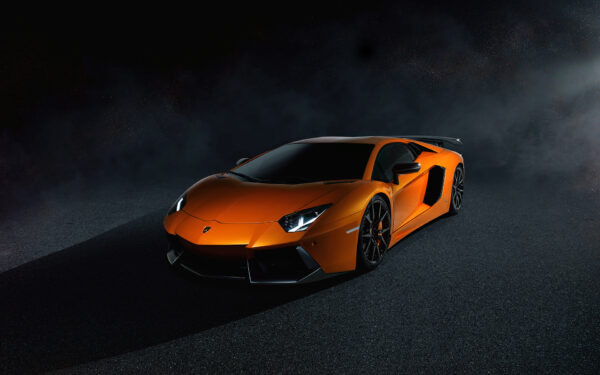 Wallpaper LP700, Orange, Lamborghini, Aventador