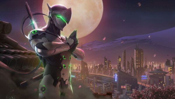 Wallpaper Overwatch, Genji