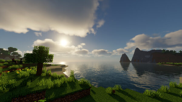 Wallpaper Sun, Desktop, Above, Minecraft, Sea