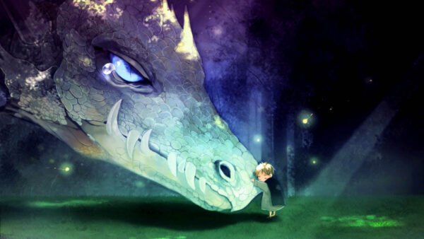 Wallpaper Fantasy, Touching, Desktop, Boy, Dragon, Dreamy