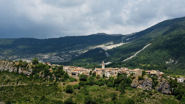 Wallpaper Desktop, Travel, Mountain, France, Town