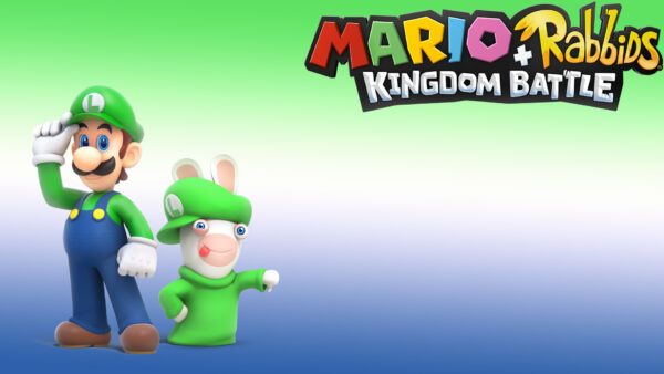 Wallpaper Battle, Rabbids, Games, Luigi, Kingdom, And, Blue, Mario, Green, Background, Raving