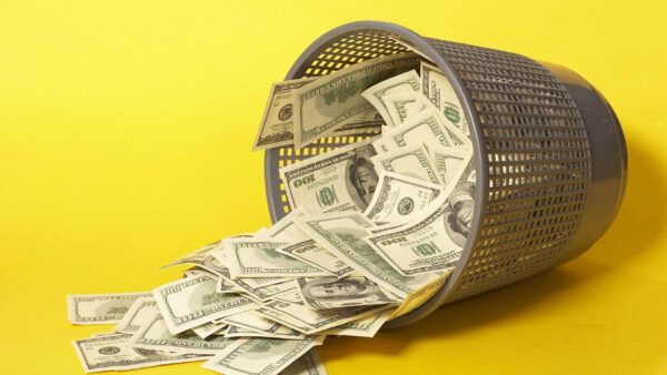 Wallpaper Fallen, Basket, Background, Currencies, With, Money, Yellow, Desktop
