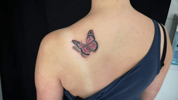 Wallpaper Tattoo, For, Women, Butterfly, Shoulder, Back