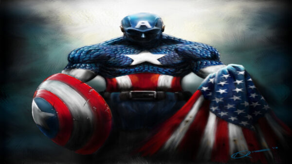 Wallpaper Toy, America, Captain