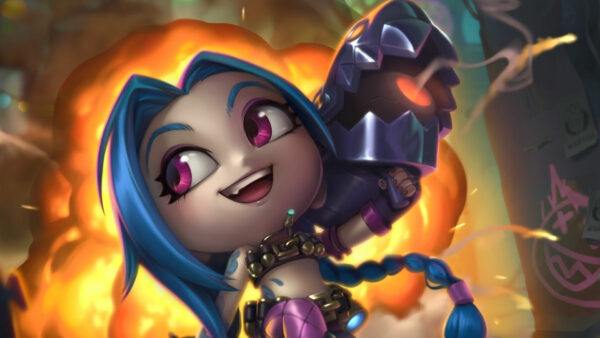 Wallpaper League, Legends, Jinx, Chibi