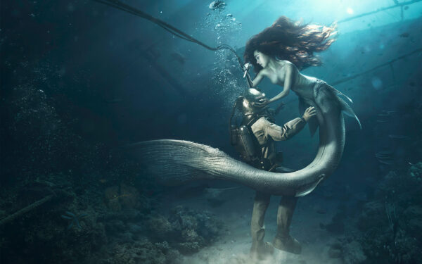 Wallpaper Diver, Mermaid