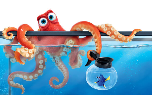 Wallpaper Dory, Octopus, Finding, Hank