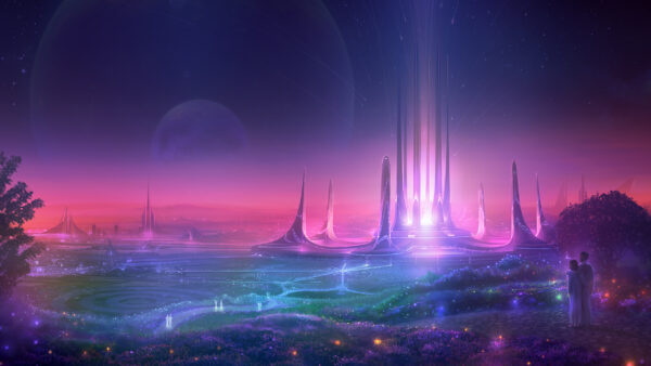 Wallpaper City, Sci-Fi, Futuristic