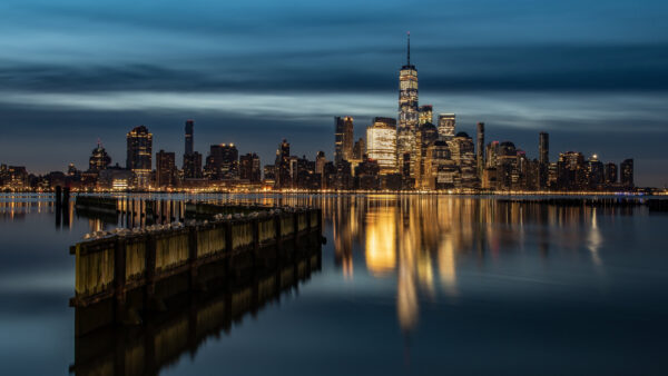 Wallpaper Building, New, York, USA, Skyscraper, Travel, Manhattan, City, Night