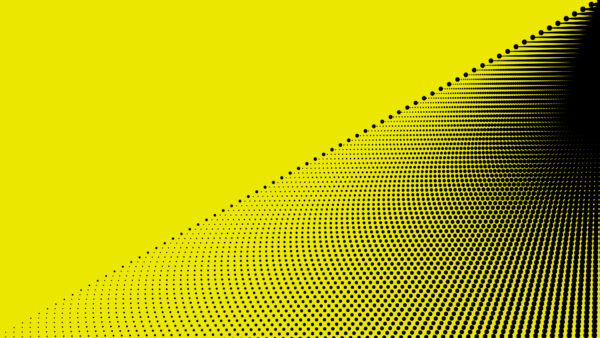 Wallpaper Yellow, Black, Dots, Abstract, Desktop, And