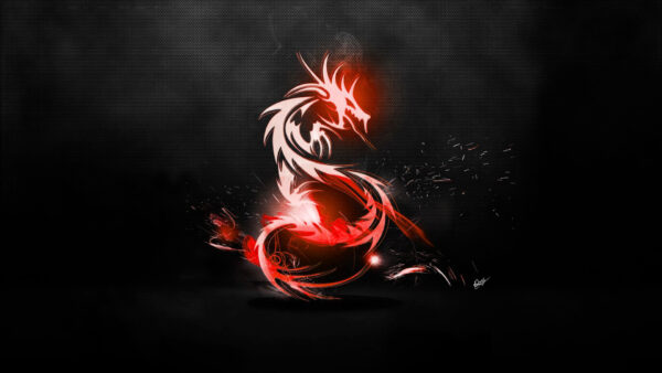 Wallpaper Desktop, Lighting, Red, Aesthetic, Dragon, With, Image