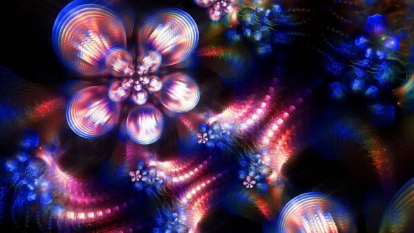 Wallpaper Patterns, Kaleidoscope, Fractal, Highlights, Abstract, Colors