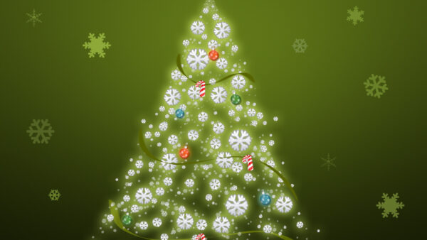 Wallpaper Snowflake, Tree, Desktop, Christmas, Green, Background, White