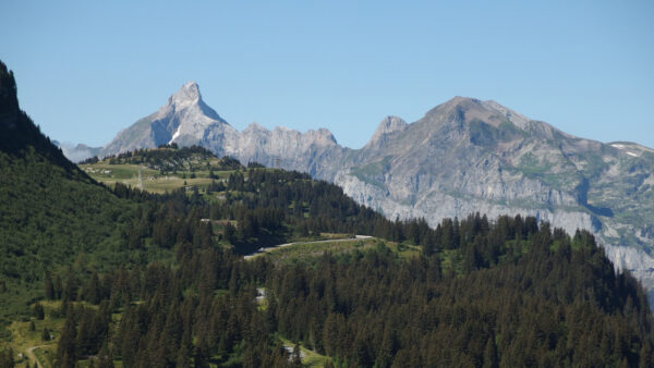 Wallpaper View, Mountain, Landscape, Nature, Slope, Under, Sky, Blue