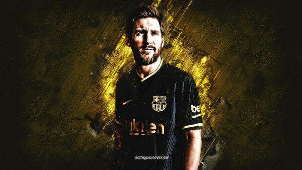 Wallpaper Background, Black, Shades, Messi, Wearing, Sports, Dress, Yellow, Lionel