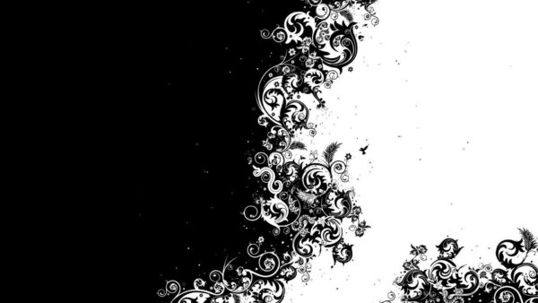Wallpaper And, White, Fractal, Abstraction, Desktop, Art, Black