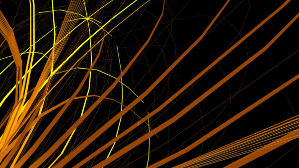 Wallpaper Abstract, Slanting, Brown, Lines, Yellow