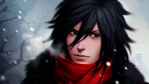 Wallpaper Naruto, Madara, Eyes, Dress, Uchiha, Wearing, Black, Red