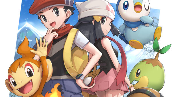 Wallpaper Turtwig, Piplup, Pokemon, Kouki, Hikari, Chimchar