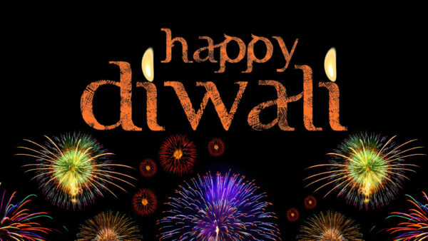 Wallpaper Background, Fireworks, Black, Colorful, Happy, Diwali