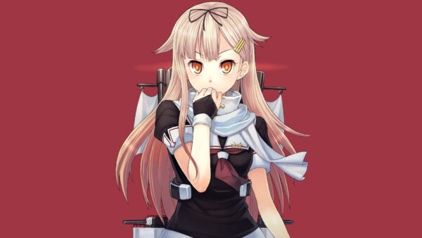 Wallpaper Eyes, Girl, Black, Light, White, Anime, Red, Dress, With, Background