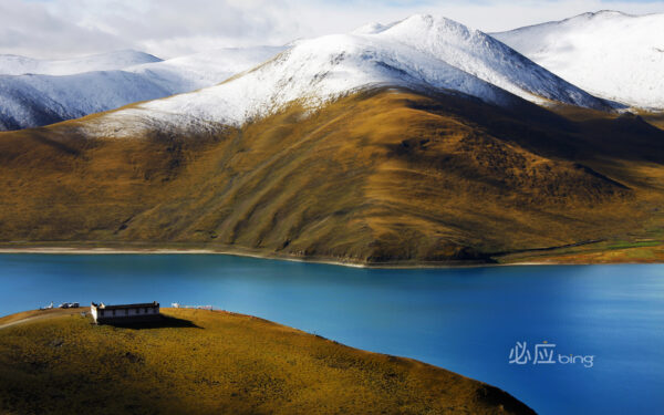 Wallpaper Tibet, Yamdrok, Lake