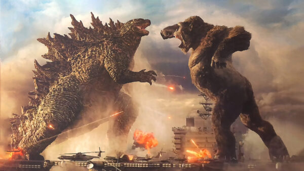 Wallpaper Night, Fight, 4k, Download, Kong, Free, King, Dual, Movies, Godzilla, Cool, Background, Pc, Desktop, Images, Wallpaper, Monitor