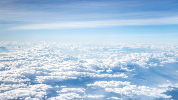 Wallpaper Mobile, Desktop, Clouds, Light, Sky, Blue, View, Aerial, Under