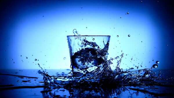 Wallpaper Splash, Glass, Water
