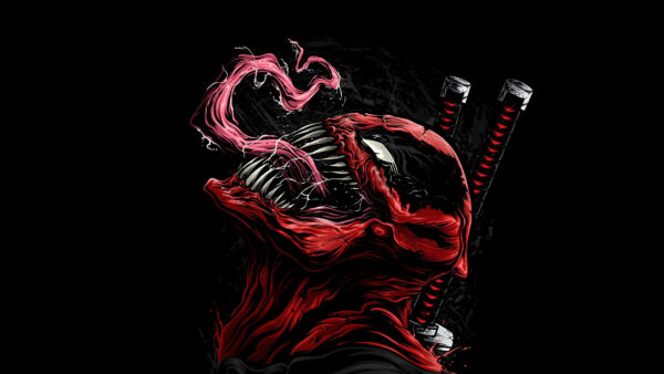 Wallpaper Venom, Deadpool, Crossover