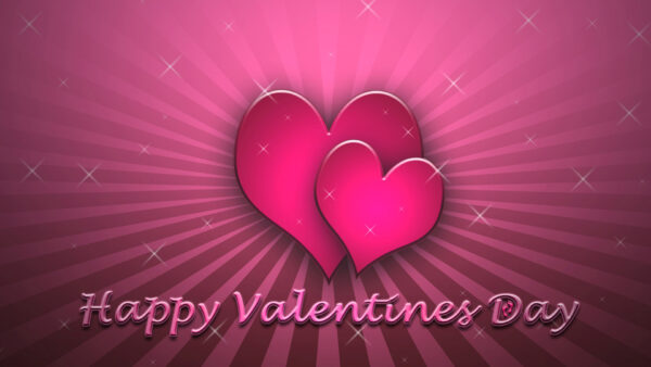 Wallpaper Valentines, Day, Glitter, Happy, Pink, Background, Lights, Hearts