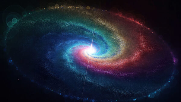 Wallpaper Galaxy, Bokeh, Mobile, Desktop, Space, Colorful