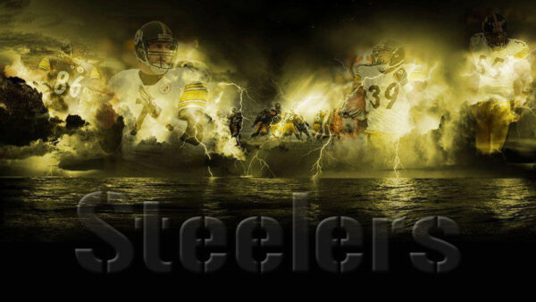 Wallpaper With, Background, Lightning, Players, Desktop, Pittsburgh, Steelers, Image